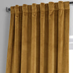 Exclusive Fabrics Signature Plush Velvet Hotel Blackout Curtains (1 Panel) - Luxury Soft Drapery for Light Control & Elegance