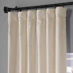 Exclusive Fabrics Signature Plush Velvet Hotel Blackout Curtains (1 Panel) - Luxury Soft Drapery for Light Control & Elegance