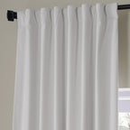Exclusive Fabrics Signature Plush Velvet Hotel Blackout Curtains (1 Panel) - Luxury Soft Drapery for Light Control & Elegance