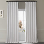 Exclusive Fabrics Signature Plush Velvet Hotel Blackout Curtains (1 Panel) - Luxury Soft Drapery for Light Control & Elegance