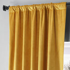Exclusive Fabrics Signature Plush Velvet Hotel Blackout Curtains (1 Panel) - Luxury Soft Drapery for Light Control & Elegance