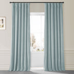Exclusive Fabrics Signature Plush Velvet Hotel Blackout Curtains (1 Panel) - Luxury Soft Drapery for Light Control & Elegance
