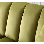 Fabric Upholstered Channel Back Living Room Convertible Sofabed