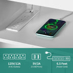 Farmhouse TV Stand for up to 65 TV with Doors and Open Shelves Media Console Power Outlet