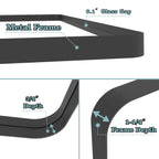 Framed Wall Mounted Bathroom Vanity Mirror