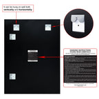 Frameless Beveled Prism Wall Mirror-Square/Rectangluar - Clear