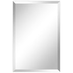Frameless Beveled Prism Wall Mirror-Square/Rectangluar - Clear