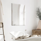 Frameless Beveled Prism Wall Mirror-Square/Rectangluar - Clear