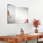 Frameless Beveled Prism Wall Mirror-Square/Rectangluar - Clear