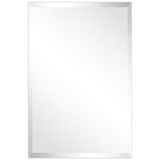 Frameless Beveled Prism Wall Mirror-Square/Rectangluar - Clear