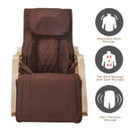 Full Massage Function Recliner Air Pressure Relaxation Chair Adjustable Rocking Chair with Cotton Fabric Cushion