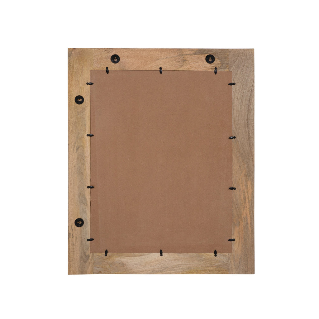 Carina Rustic Natural Solid Wood Wall Mirror by Furniture of America