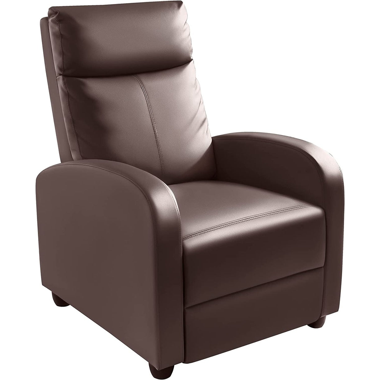 Furniwell PU Leather Sofa Recliner with Padded Seat and Backrest.