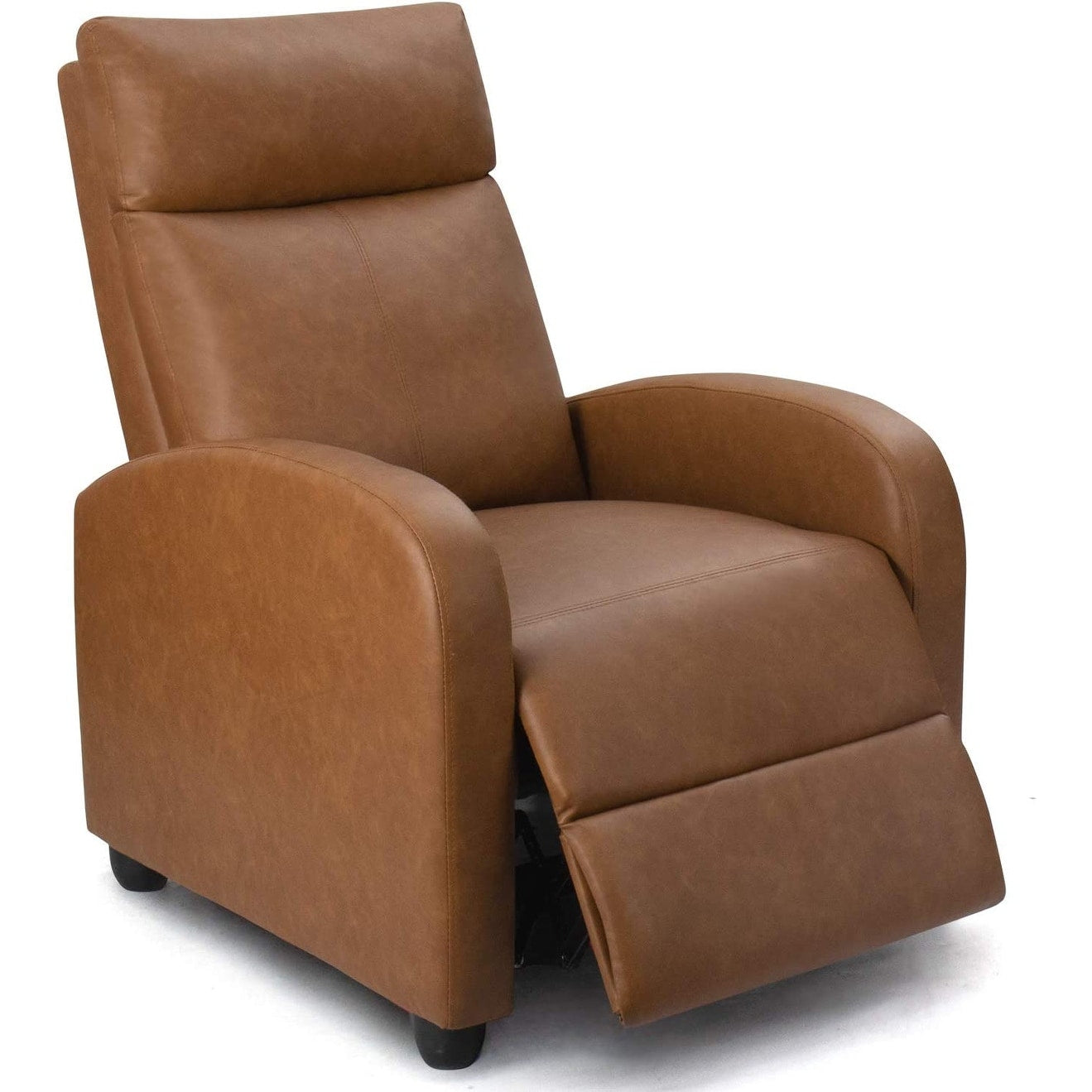 Furniwell PU Leather Sofa Recliner with Padded Seat and Backrest.