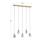 Galway Crystal Rock LED Pendant / Chandelier by iNSPIRE Q Bold