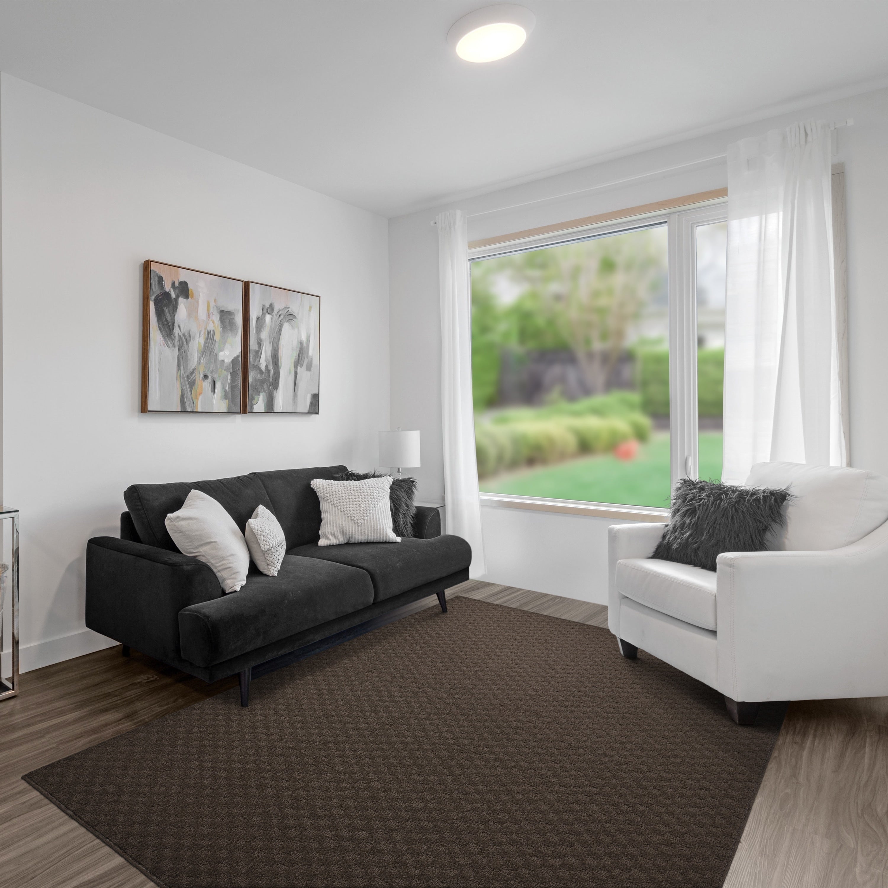 Garland Rug Medallion Solid Indoor Rug