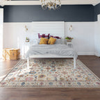 Gertmenian Crystal Print Washable Digital Printed Flat Pile Polyester Slip Resistant Area Rug Collection