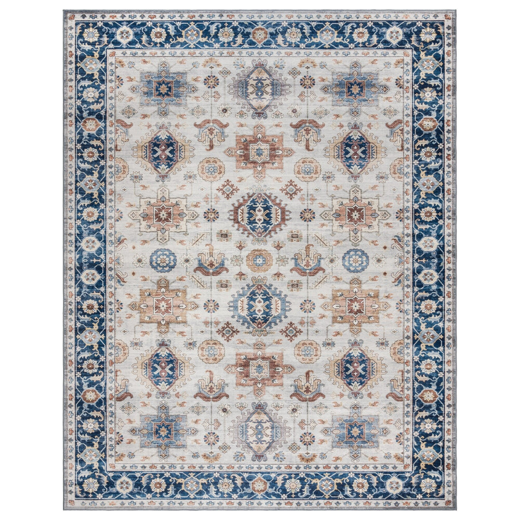 Gertmenian Crystal Print Washable Digital Printed Flat Pile Polyester Slip Resistant Area Rug Collection