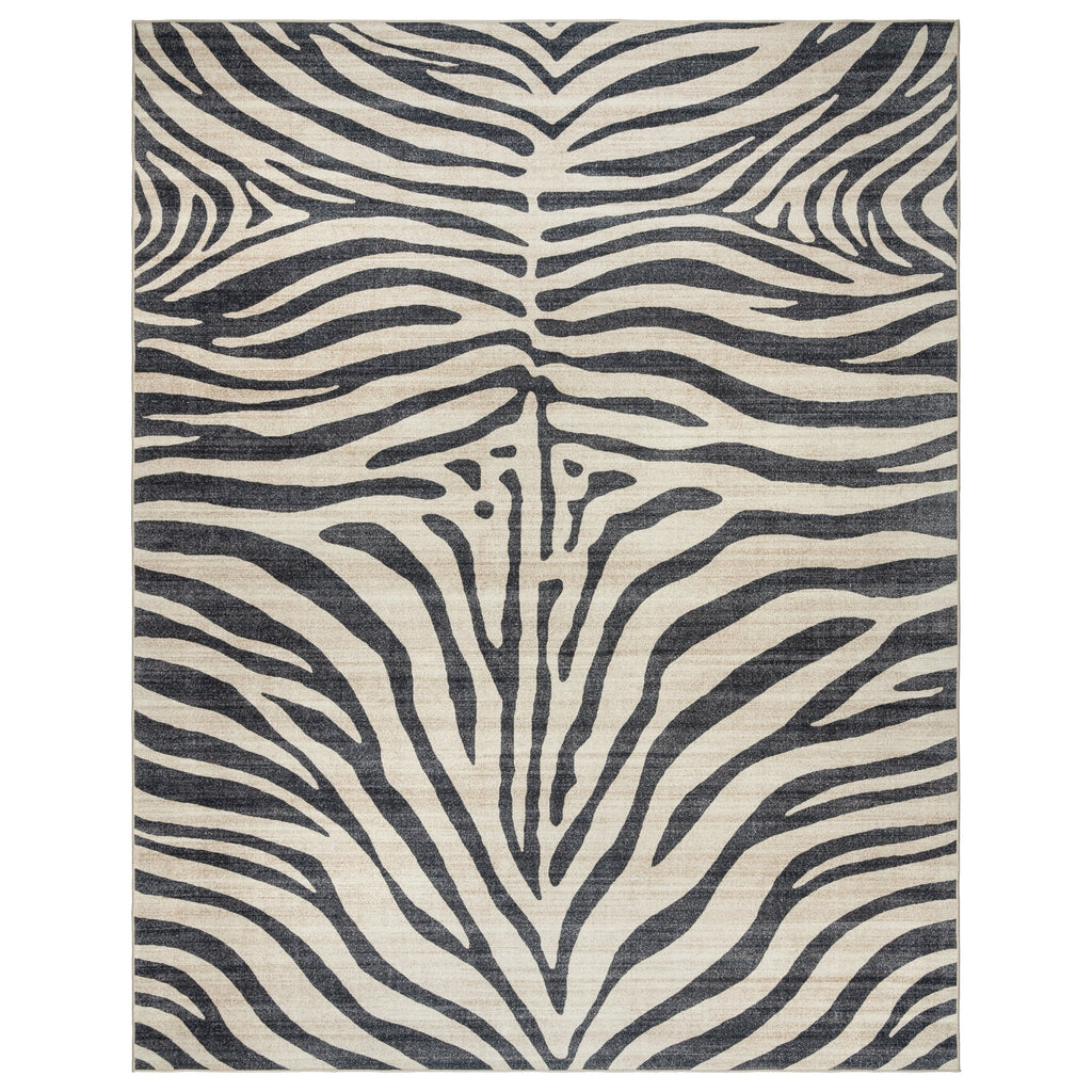 Gertmenian Crystal Print Washable Digital Printed Flat Pile Polyester Slip Resistant Area Rug Collection