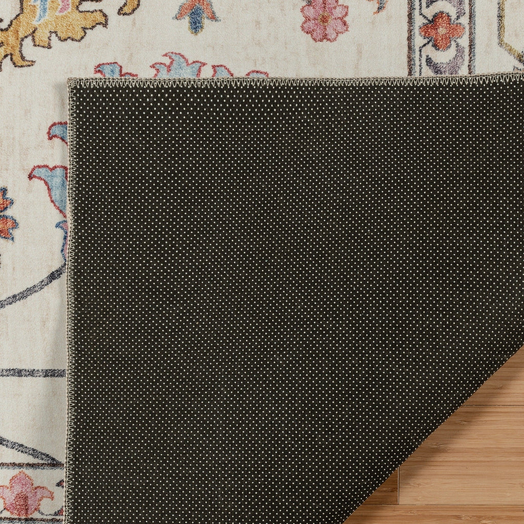 Gertmenian Crystal Print Washable Digital Printed Flat Pile Polyester Slip Resistant Area Rug Collection