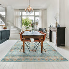 Gertmenian Crystal Print Washable Digital Printed Flat Pile Polyester Slip Resistant Area Rug Collection