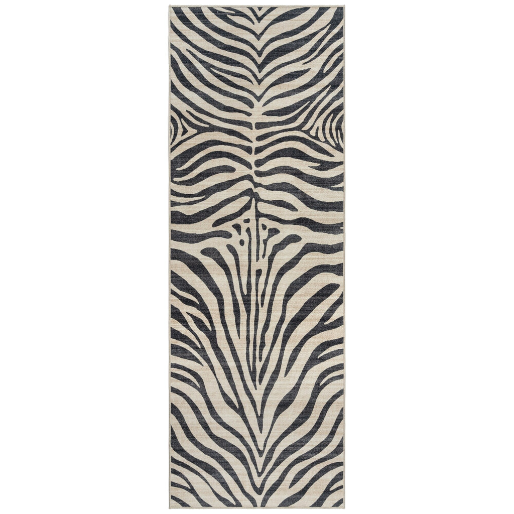 Gertmenian Crystal Print Washable Digital Printed Flat Pile Polyester Slip Resistant Area Rug Collection