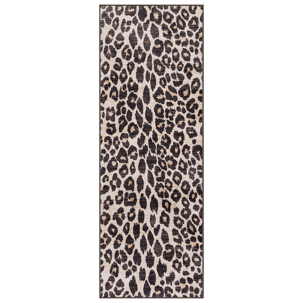 Gertmenian Crystal Print Washable Digital Printed Flat Pile Polyester Slip Resistant Area Rug Collection