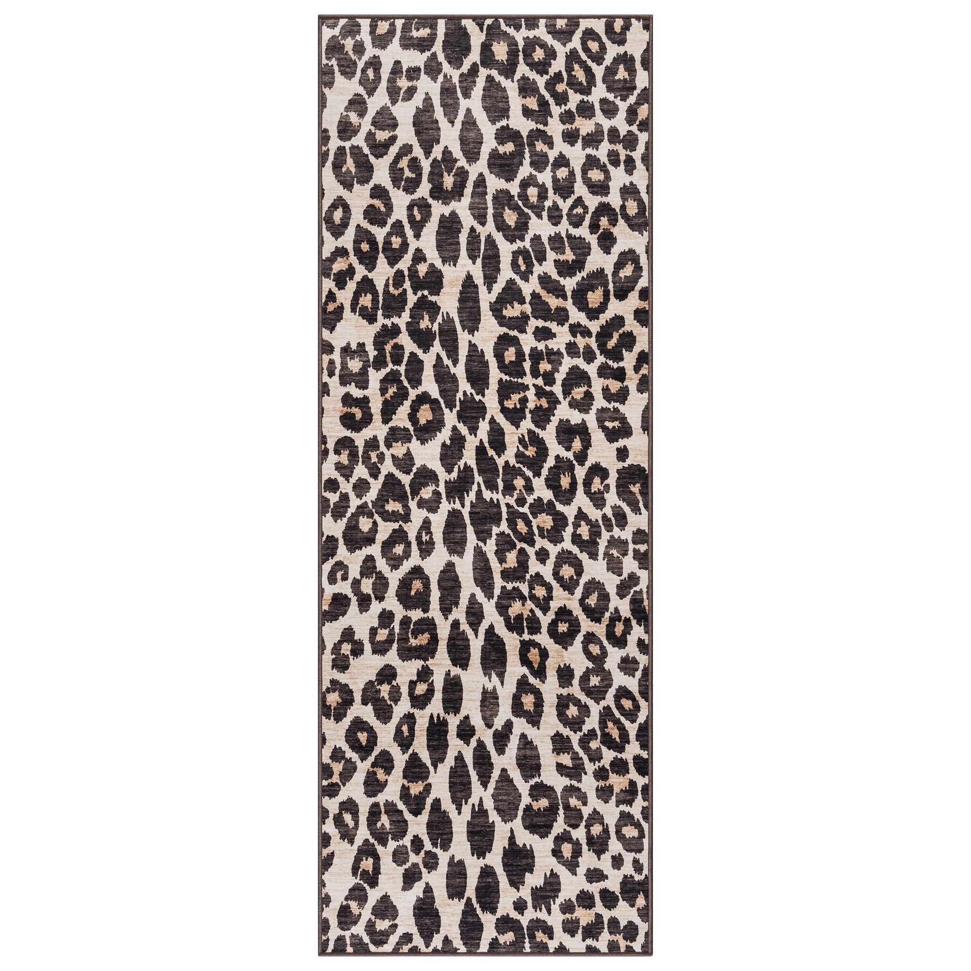 Gertmenian Crystal Print Washable Digital Printed Flat Pile Polyester Slip Resistant Area Rug Collection