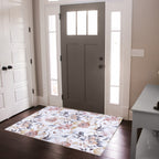 Gertmenian Crystal Print Washable Digital Printed Flat Pile Polyester Slip Resistant Area Rug Collection