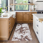 Gertmenian Crystal Print Washable Digital Printed Flat Pile Polyester Slip Resistant Area Rug Collection