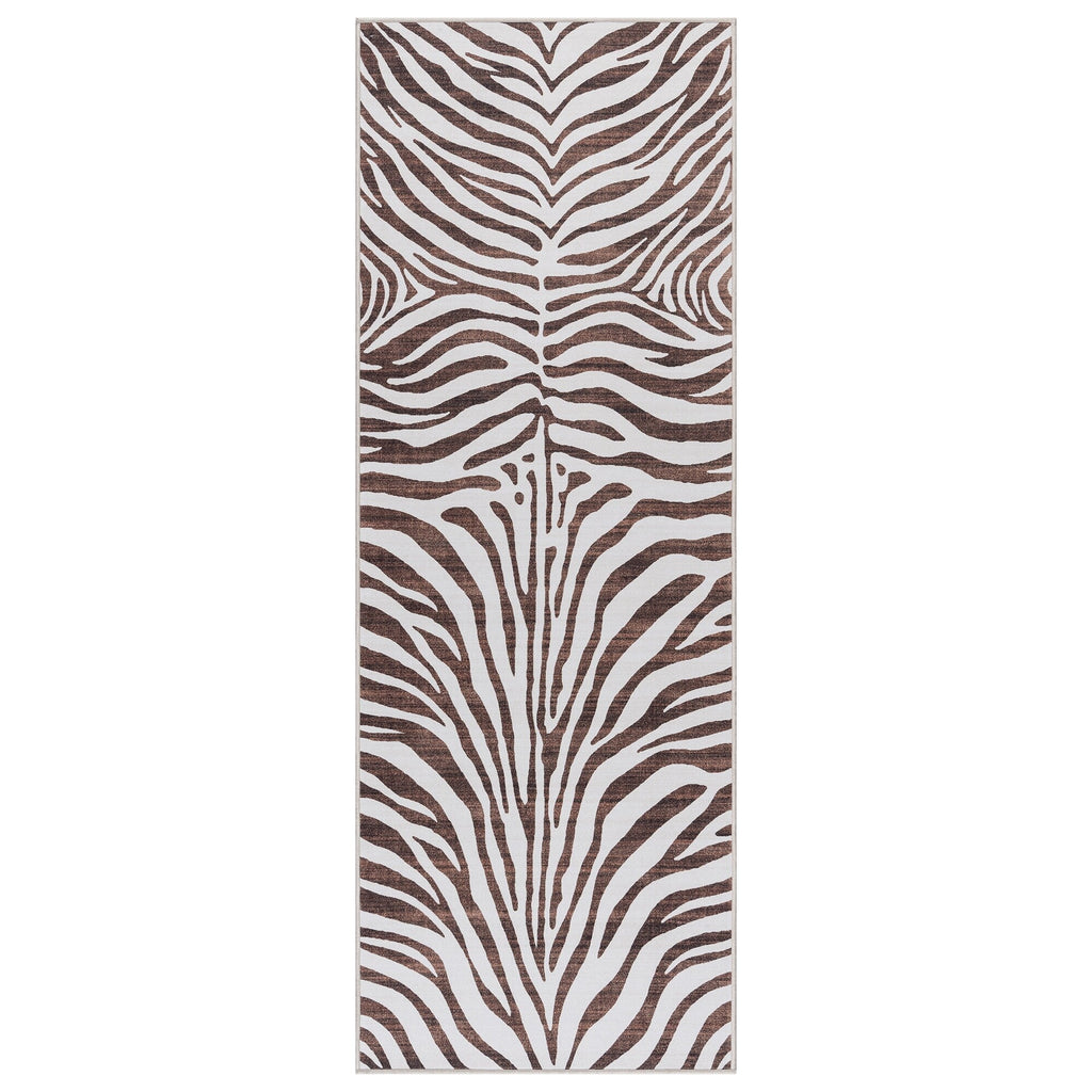 Gertmenian Crystal Print Washable Digital Printed Flat Pile Polyester Slip Resistant Area Rug Collection