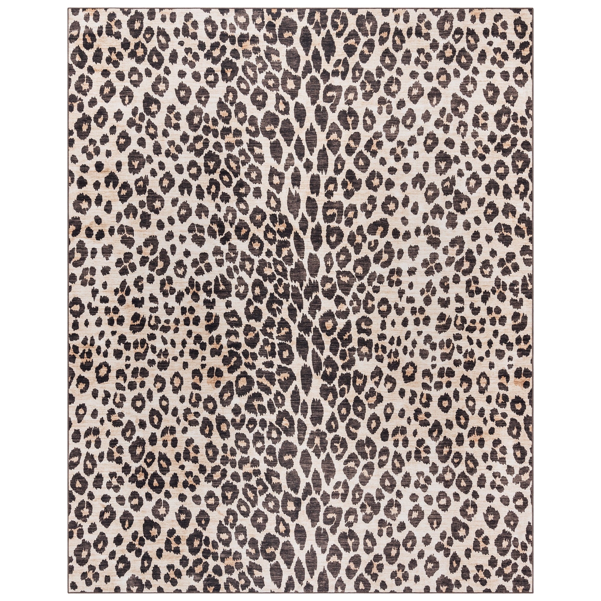 Gertmenian Crystal Print Washable Digital Printed Flat Pile Polyester Slip Resistant Area Rug Collection