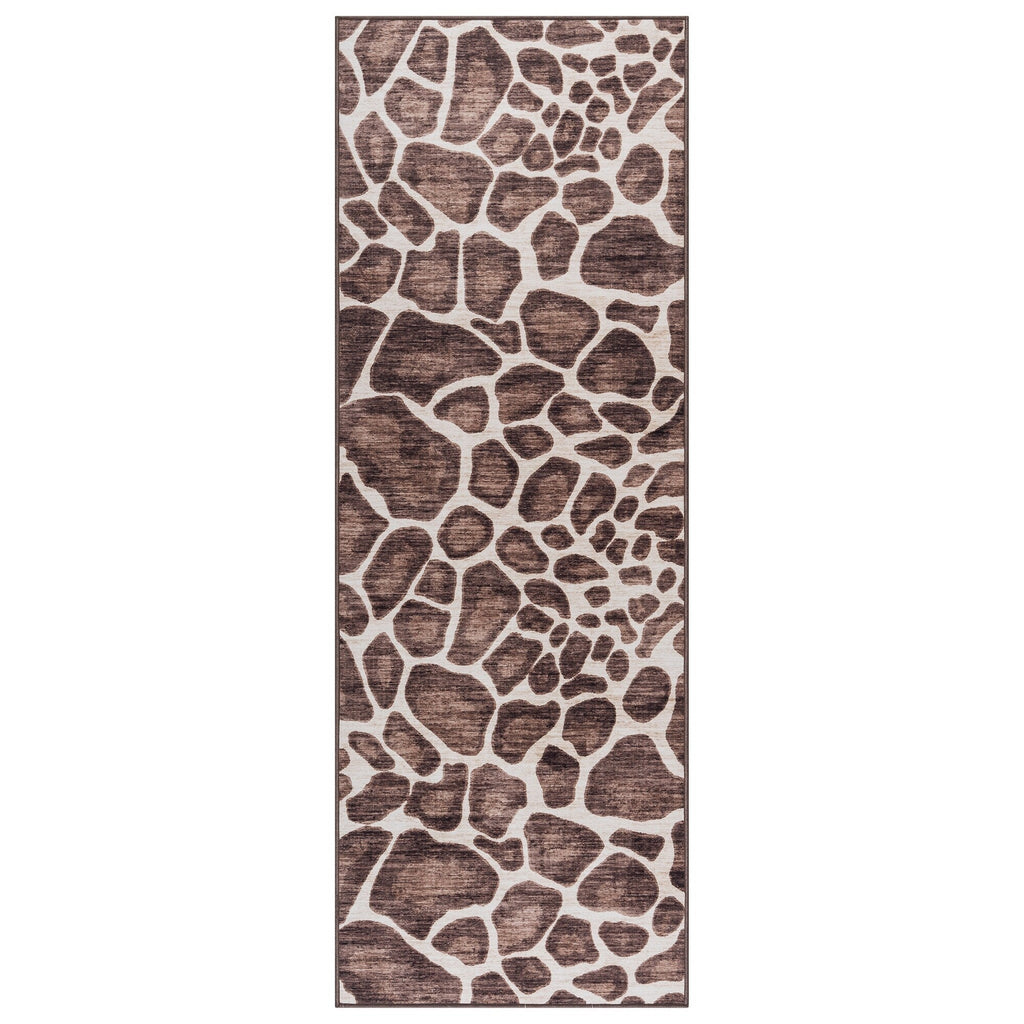 Gertmenian Crystal Print Washable Digital Printed Flat Pile Polyester Slip Resistant Area Rug Collection