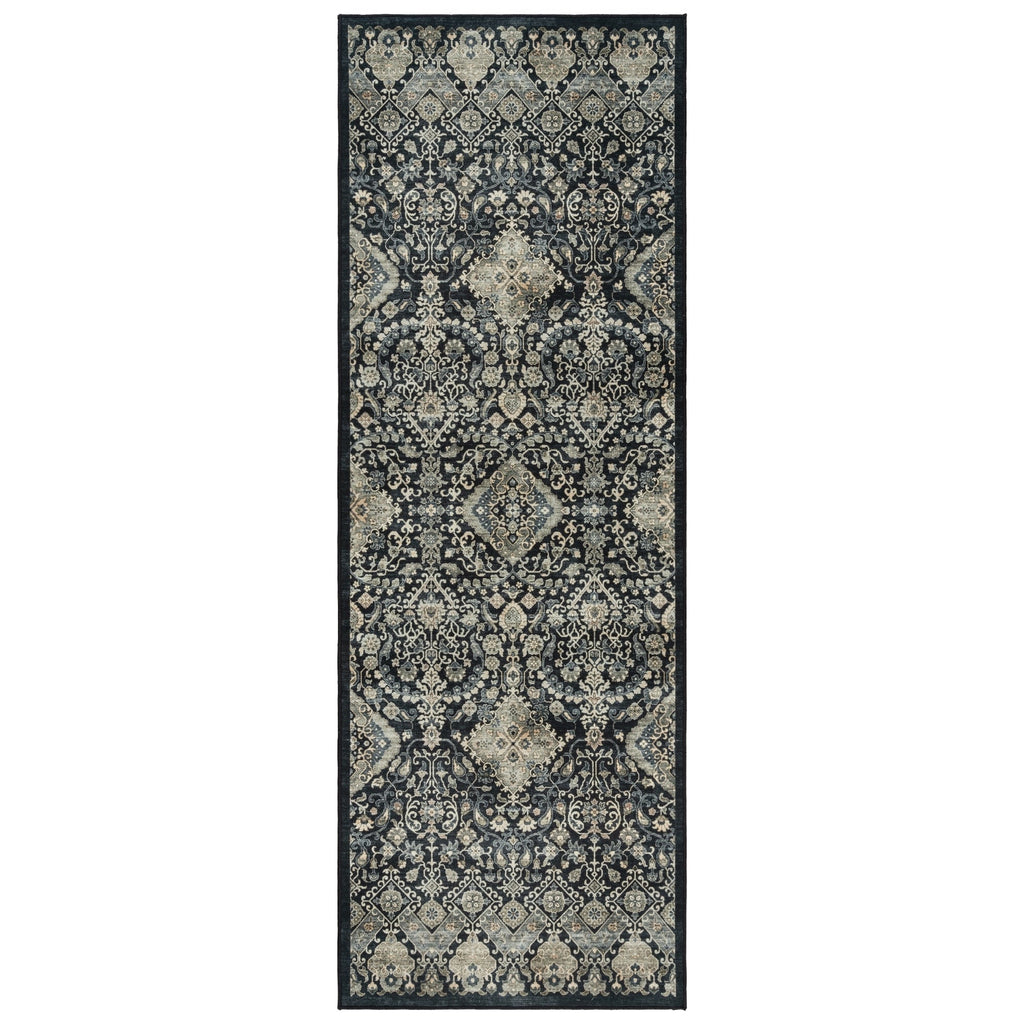 Gertmenian Crystal Print Washable Digital Printed Flat Pile Polyester Slip Resistant Area Rug Collection