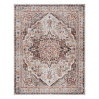 Gertmenian Crystal Print Washable Digital Printed Flat Pile Polyester Slip Resistant Area Rug Collection