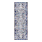 Gertmenian Crystal Print Washable Digital Printed Flat Pile Polyester Slip Resistant Area Rug Collection