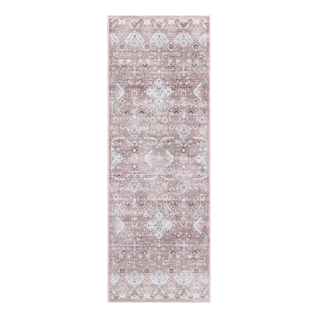 Gertmenian Crystal Print Washable Digital Printed Flat Pile Polyester Slip Resistant Area Rug Collection
