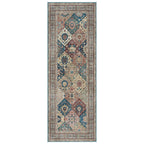 Gertmenian Crystal Print Washable Digital Printed Flat Pile Polyester Slip Resistant Area Rug Collection