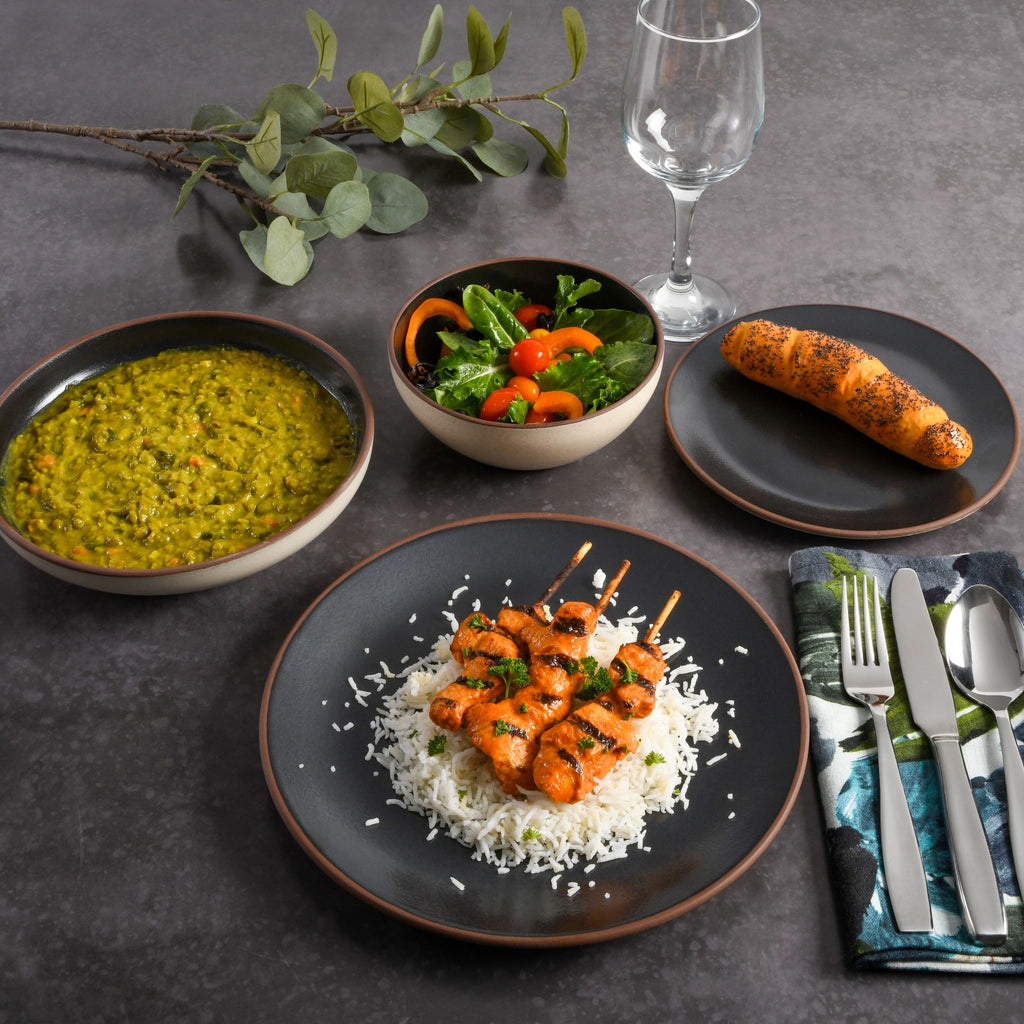 Gibson Elite Contempo Classic 16-Piece Double Bowl Dinnerware Set