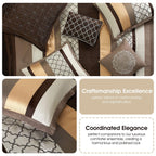 Nanshing Avalon Trellis 8-Piece Moroccan Print Comforter Set