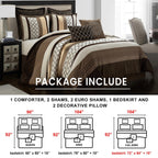 Nanshing Avalon Trellis 8-Piece Moroccan Print Comforter Set