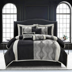 Nanshing Daniella 7-Piece Modern Geometric Comforter Set