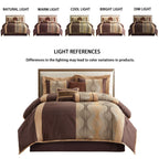 Nanshing Daniella 7-Piece Modern Geometric Comforter Set