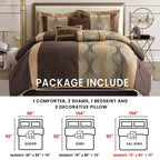 Nanshing Daniella 7-Piece Modern Geometric Comforter Set