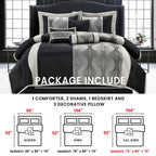 Nanshing Daniella 7-Piece Modern Geometric Comforter Set