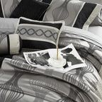 Nanshing Daniella 7-Piece Modern Geometric Comforter Set
