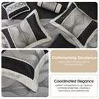 Nanshing Daniella 7-Piece Modern Geometric Comforter Set