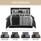 Nanshing Daniella 7-Piece Modern Geometric Comforter Set