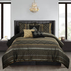 Nanshing Jensen 7 Piece Jacquard Geometric Comforter Set