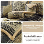 Nanshing Prince 7 Piece Elegant Medallion Comforter Set